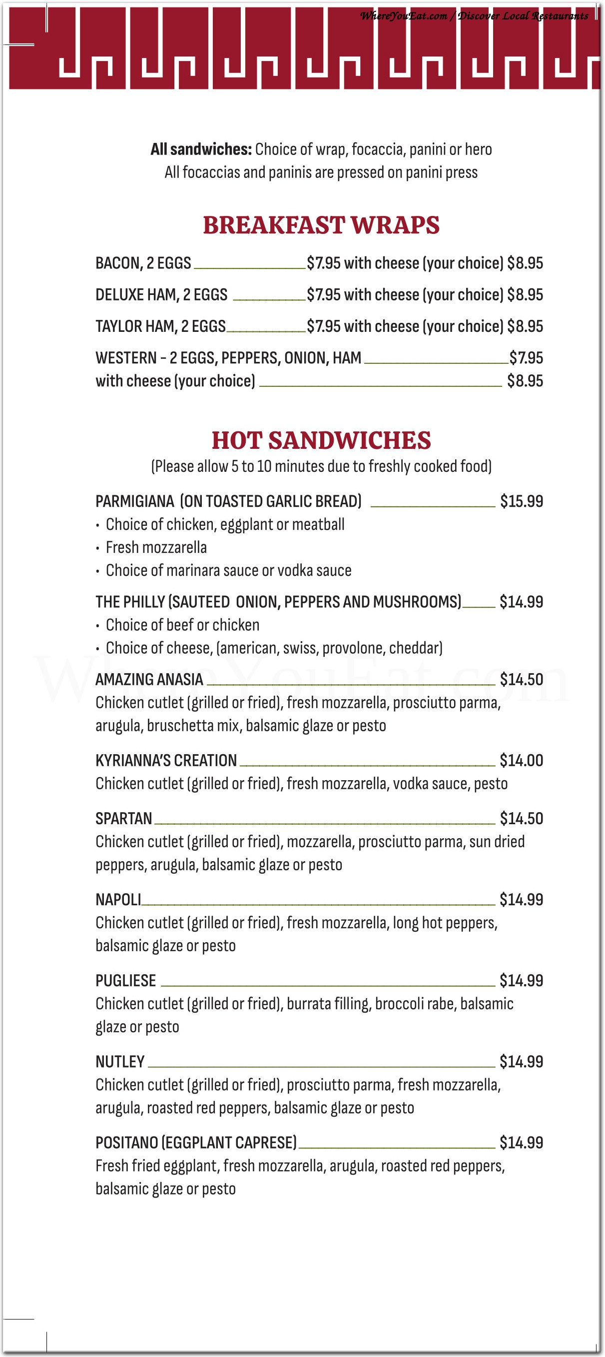 menu image