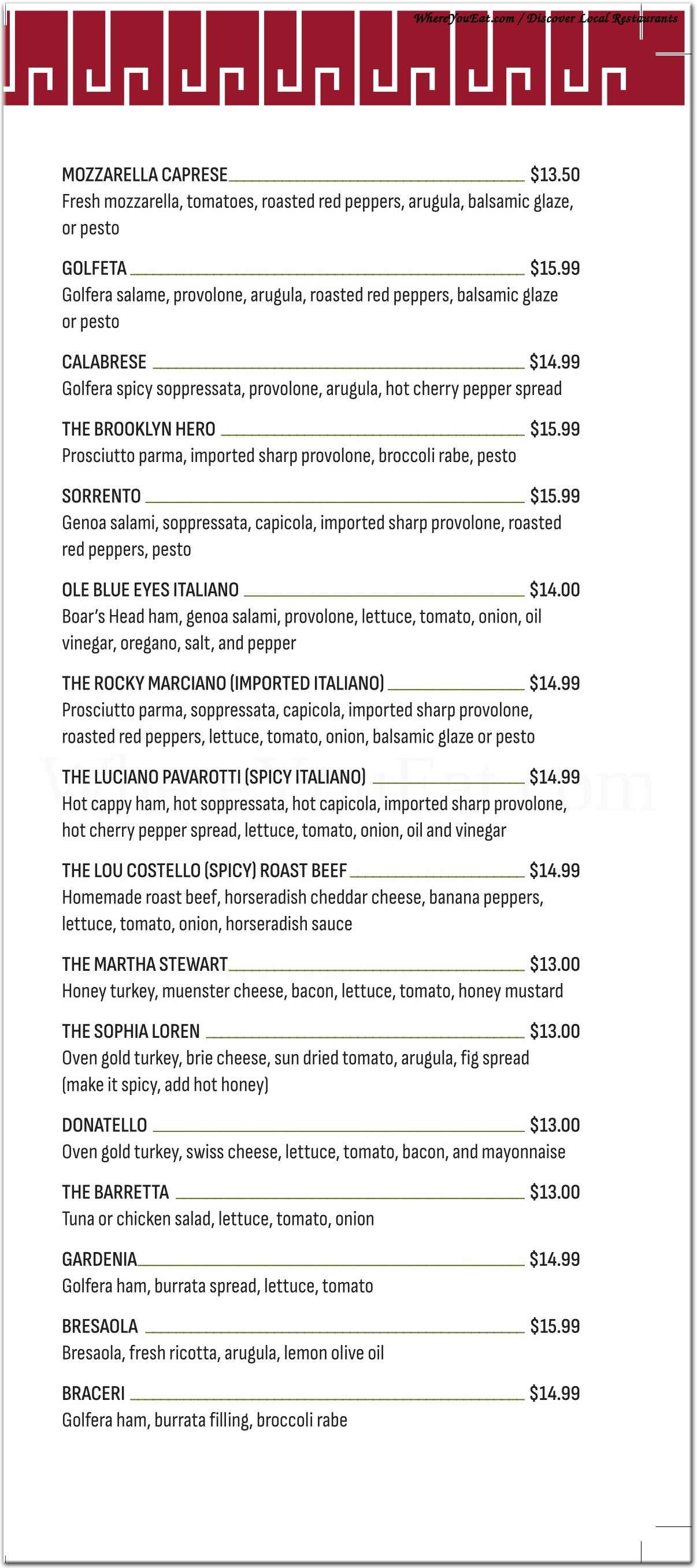 menu image