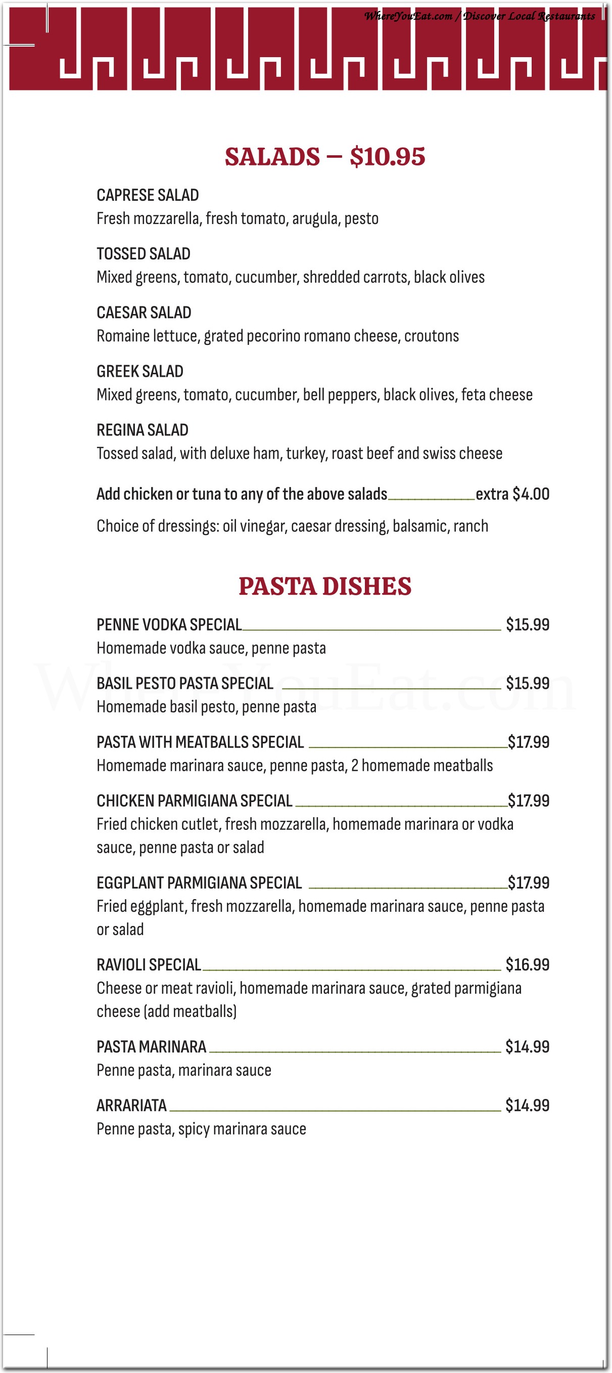 menu image