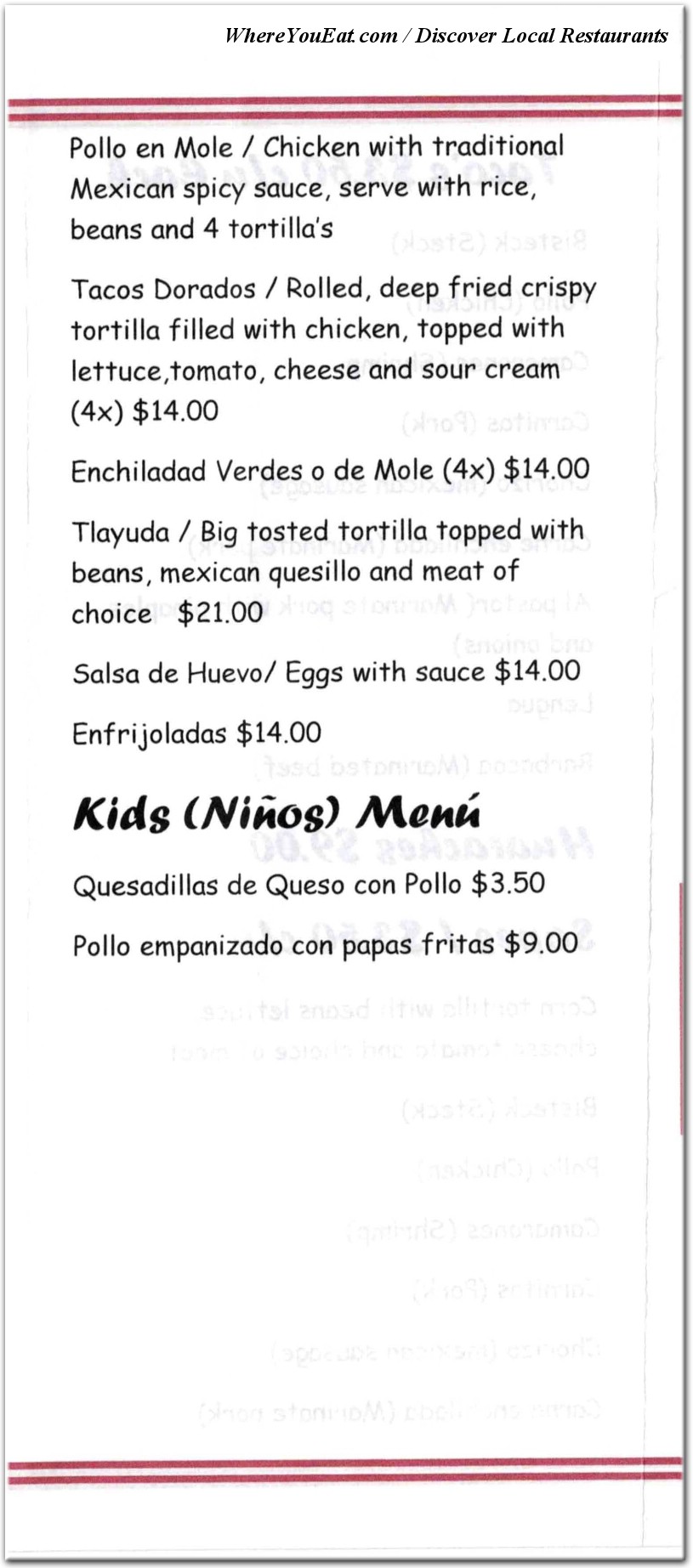 menu image