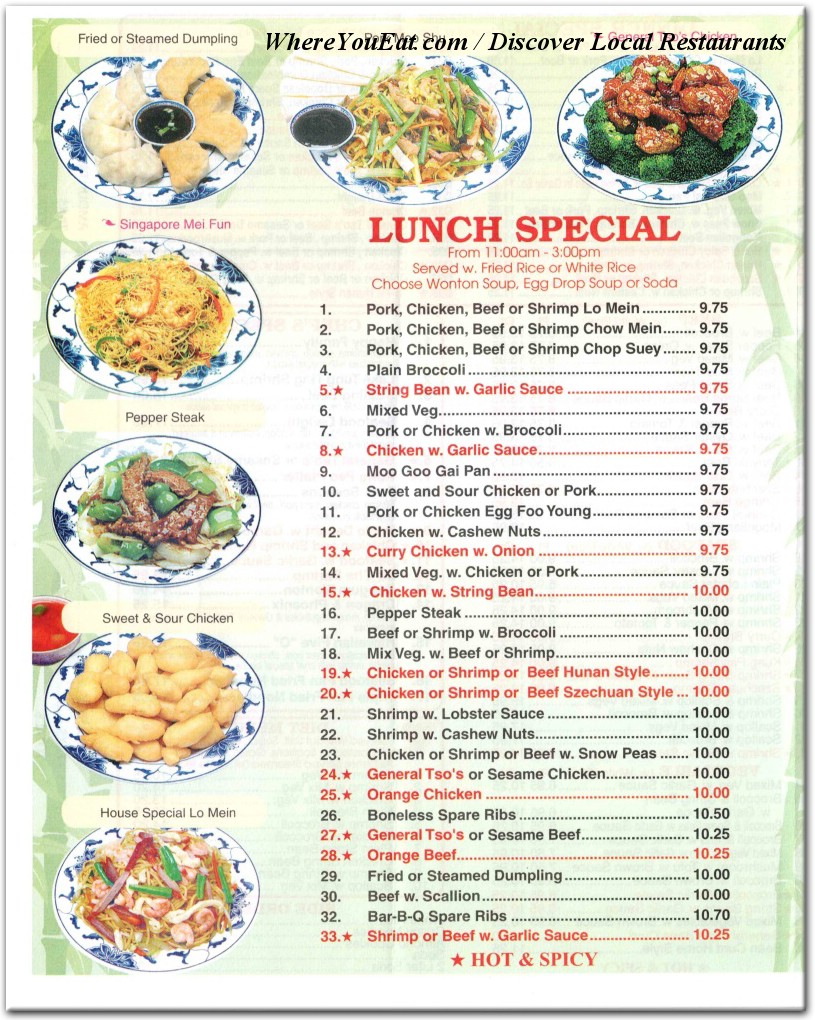 menu image