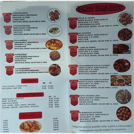 menu image