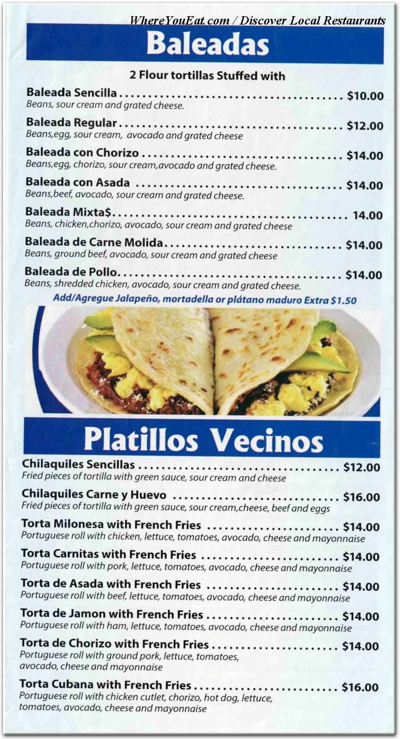 menu image