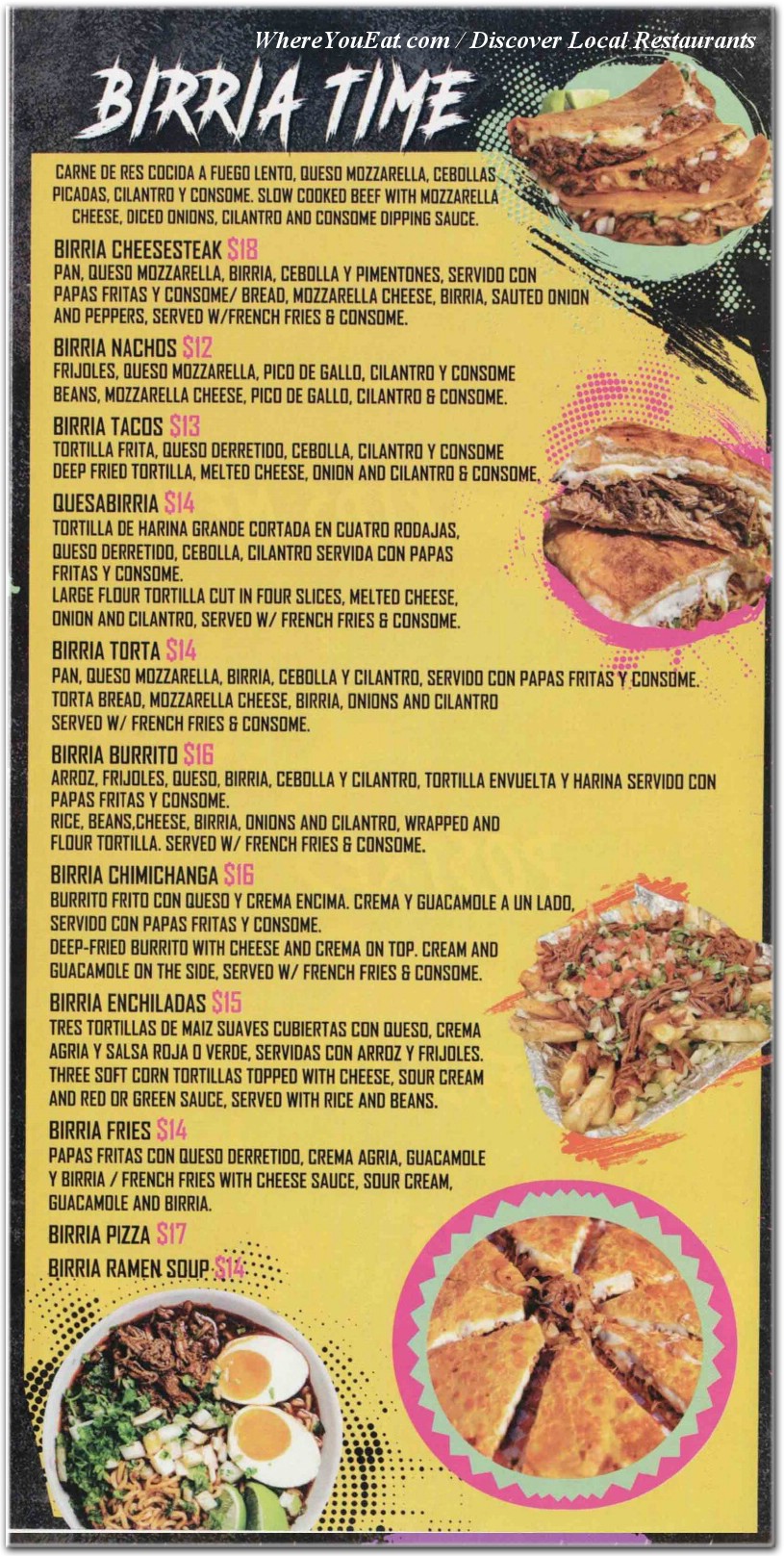 menu image