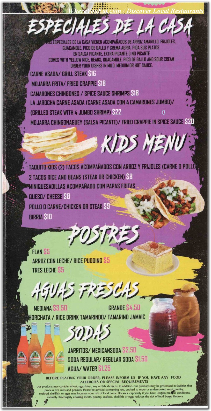 menu image