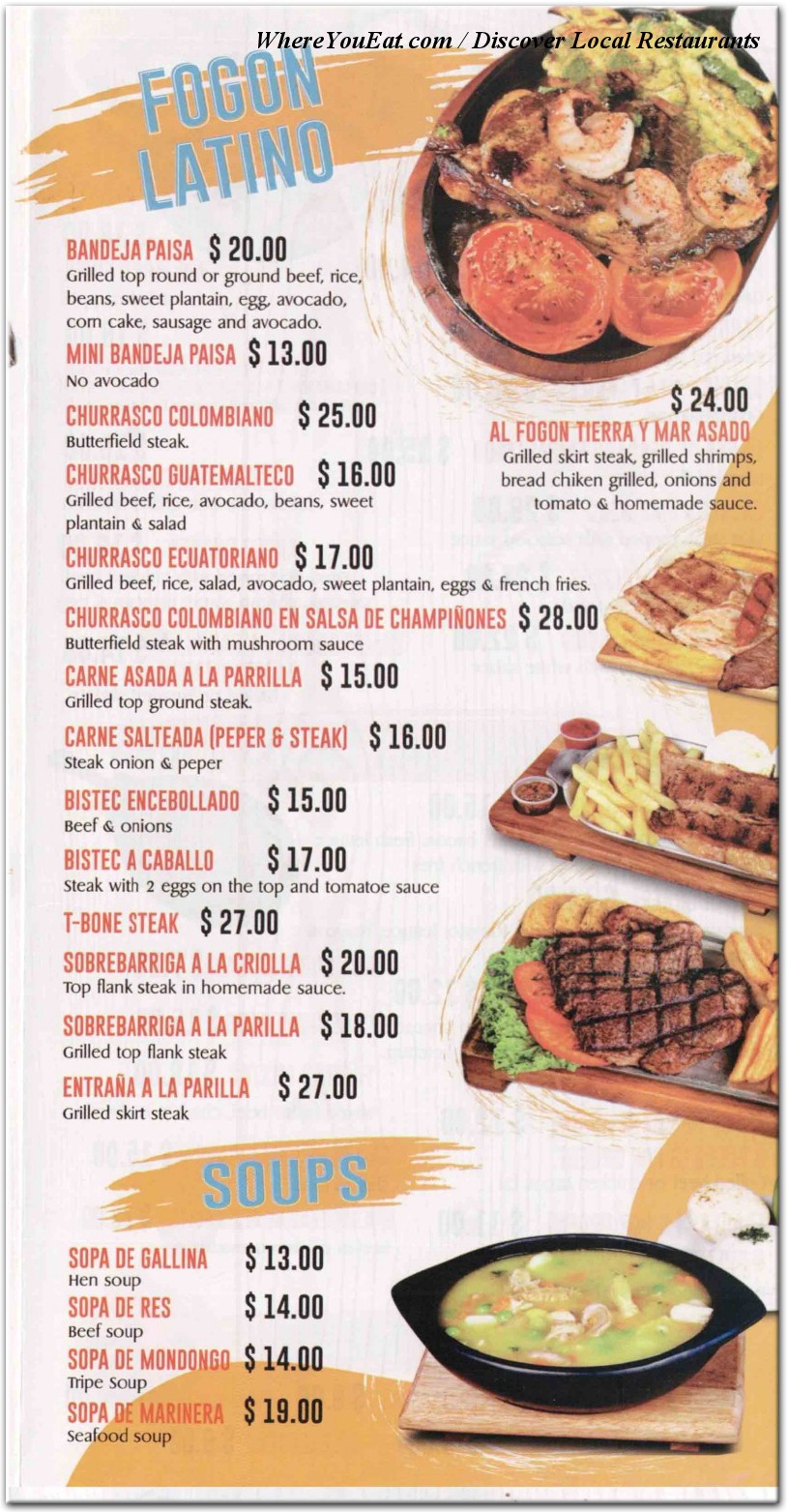 menu image