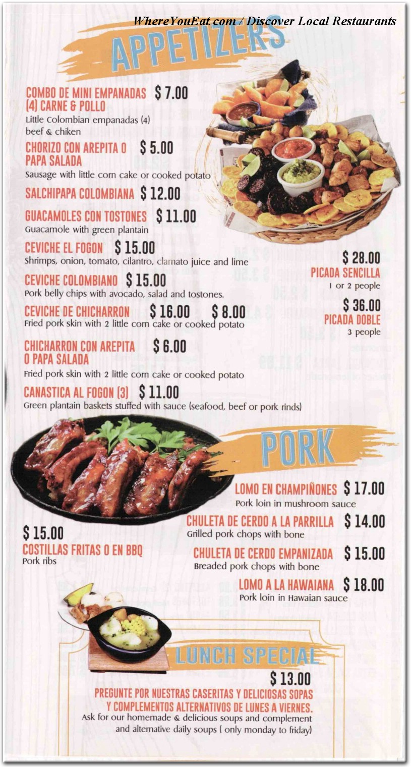 menu image