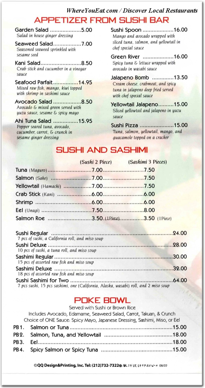 menu image