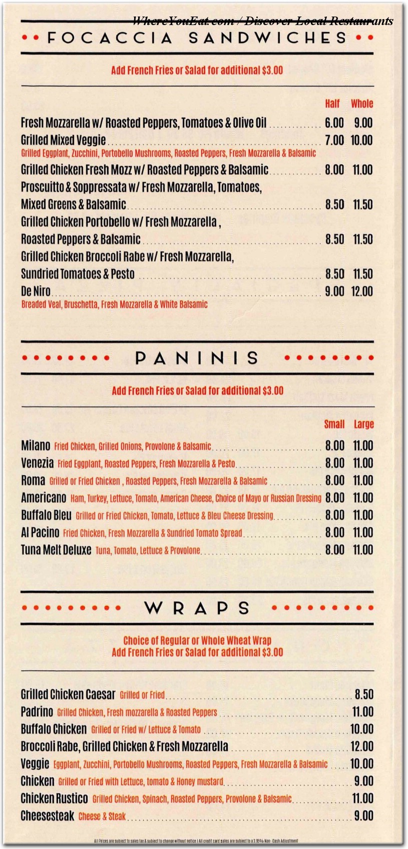 menu image