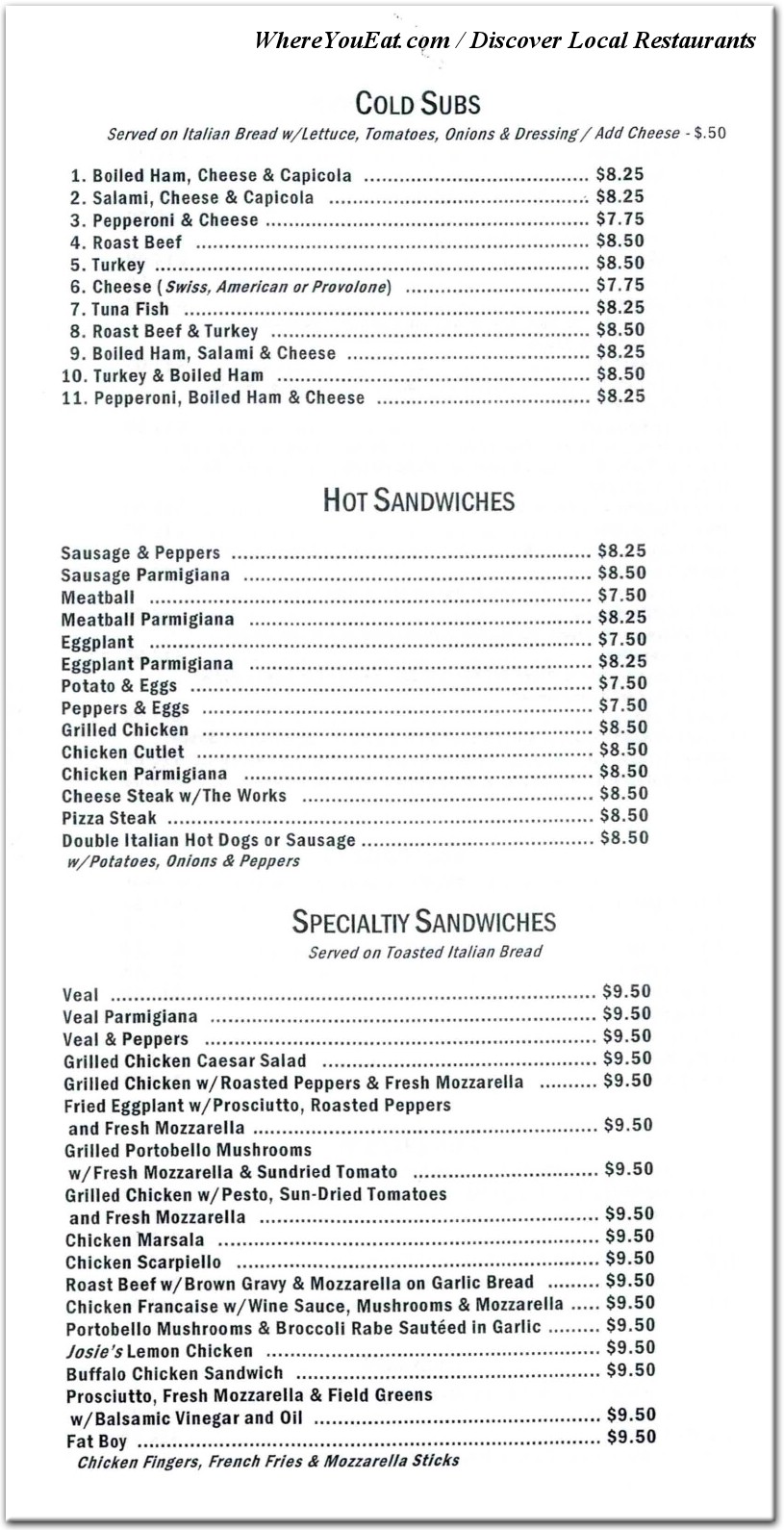 menu image