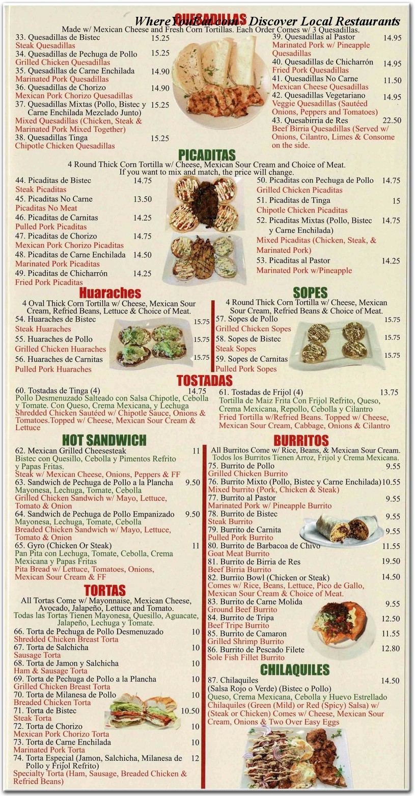 menu image