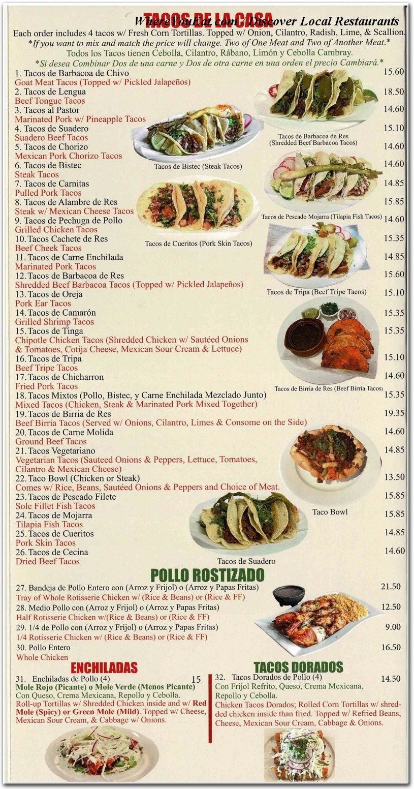 menu image