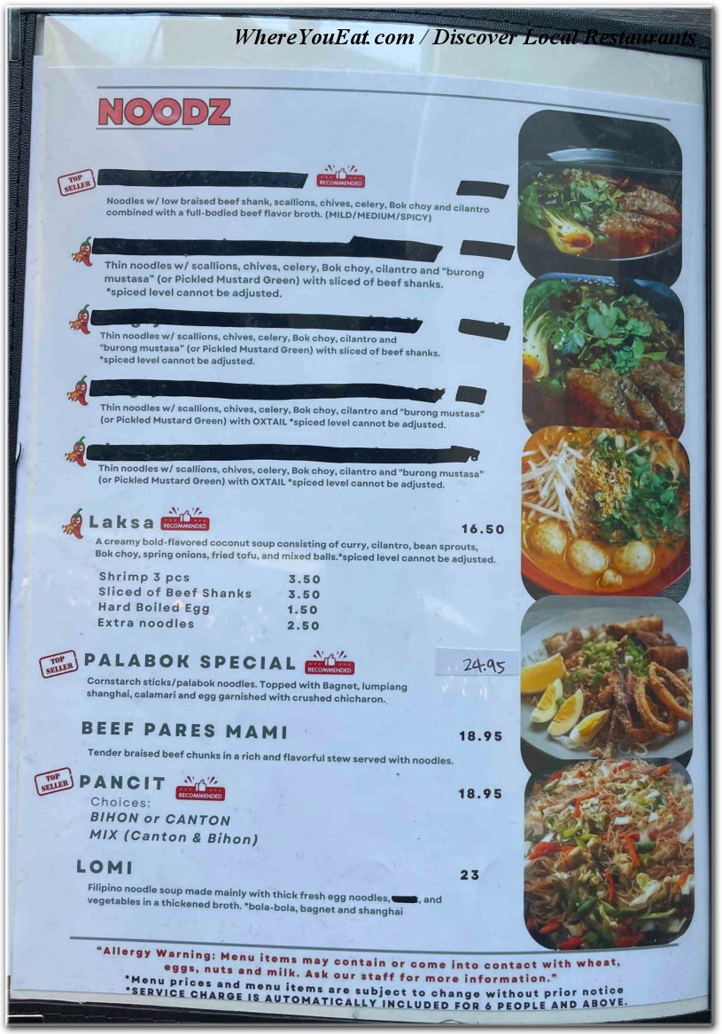 menu image