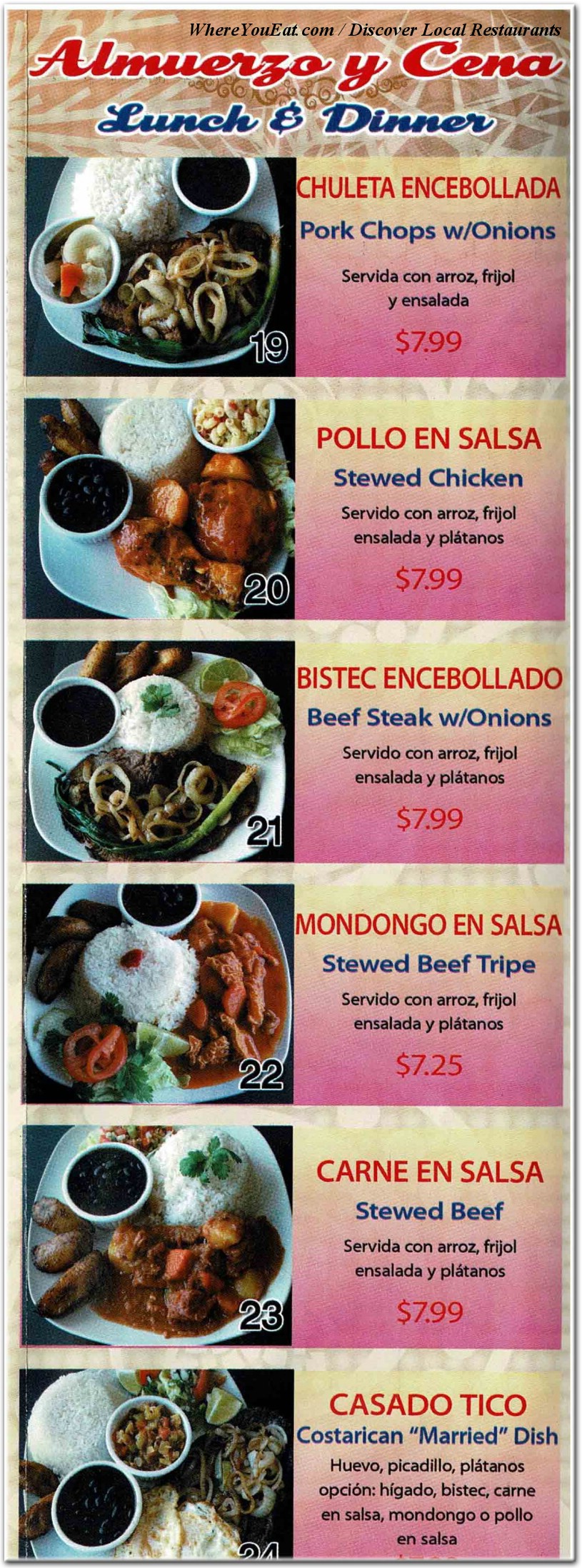 menu image