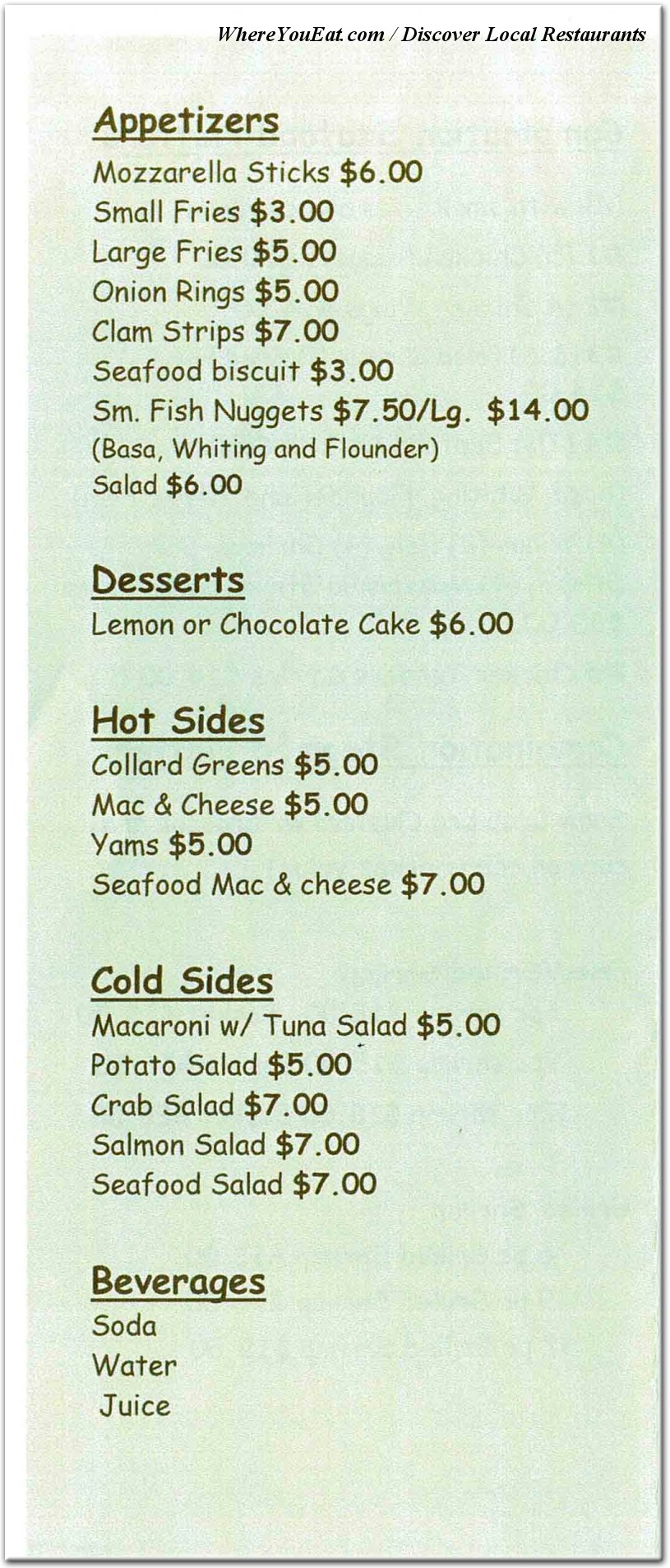 menu image