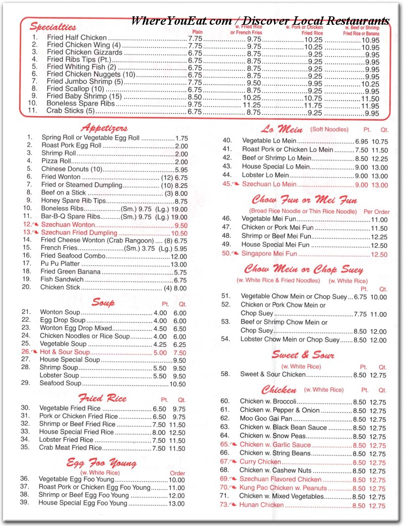 menu image