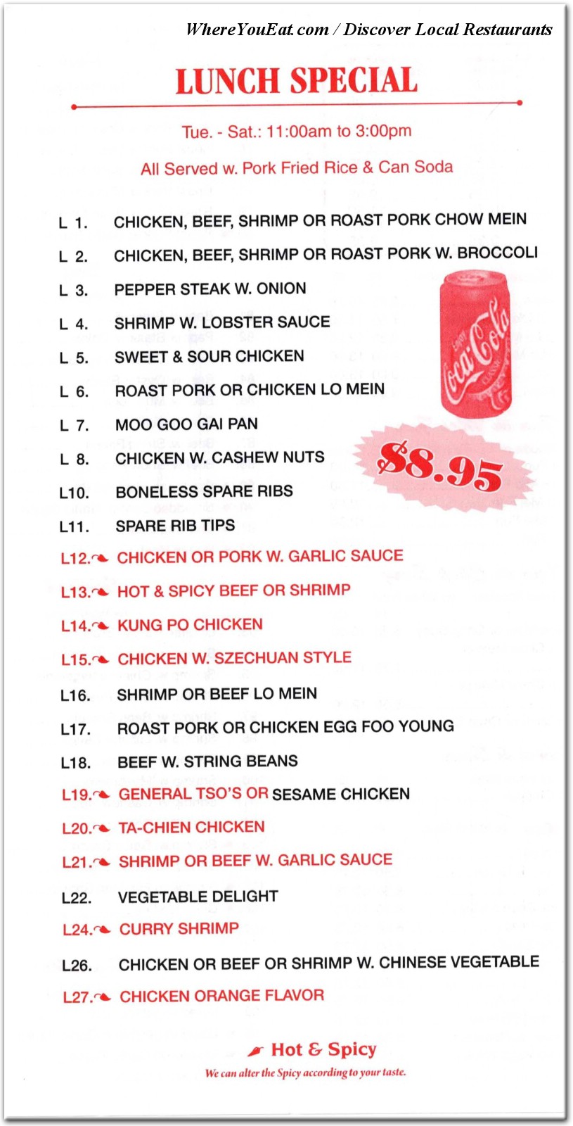 menu image