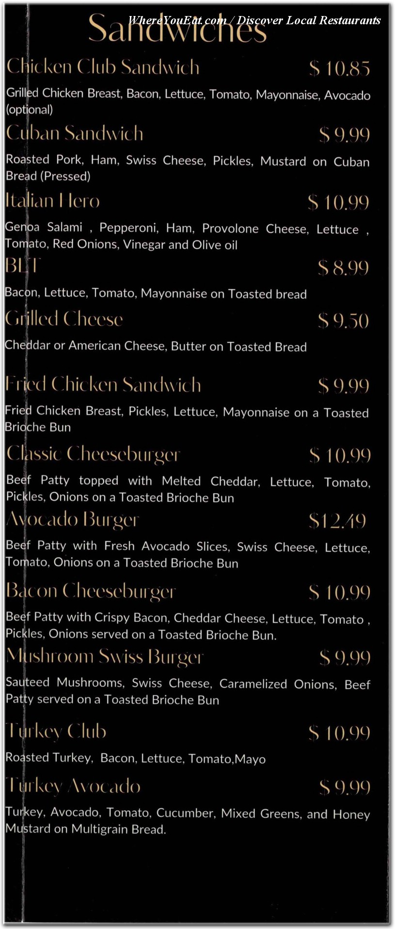 menu image