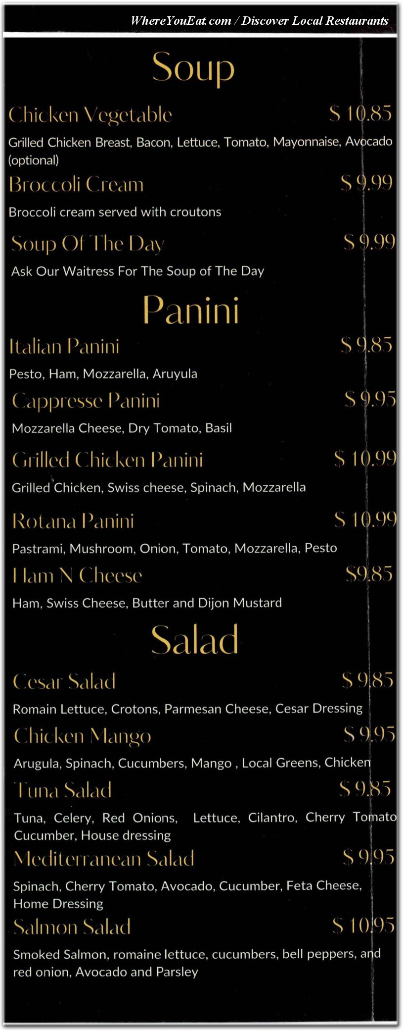 menu image