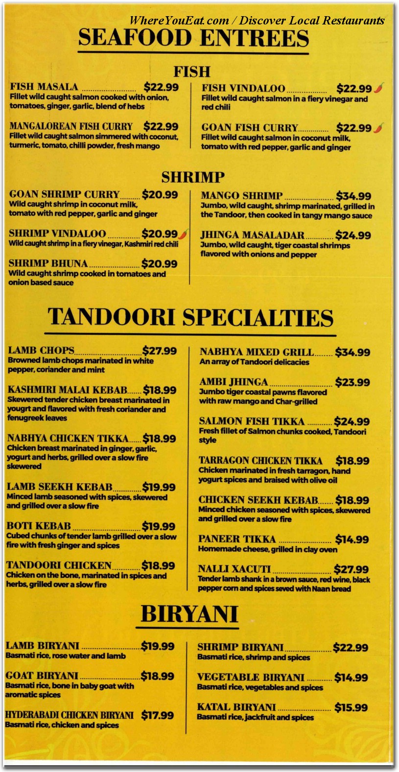 menu image