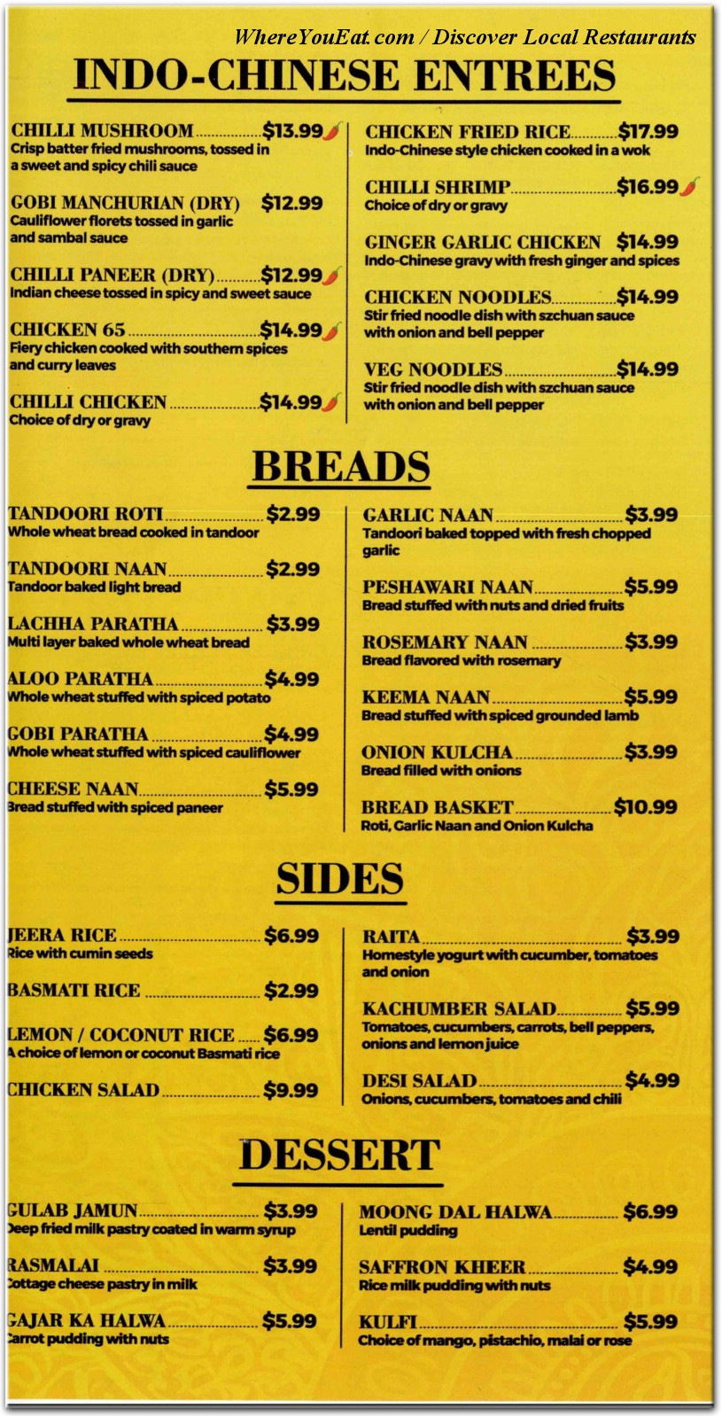 menu image