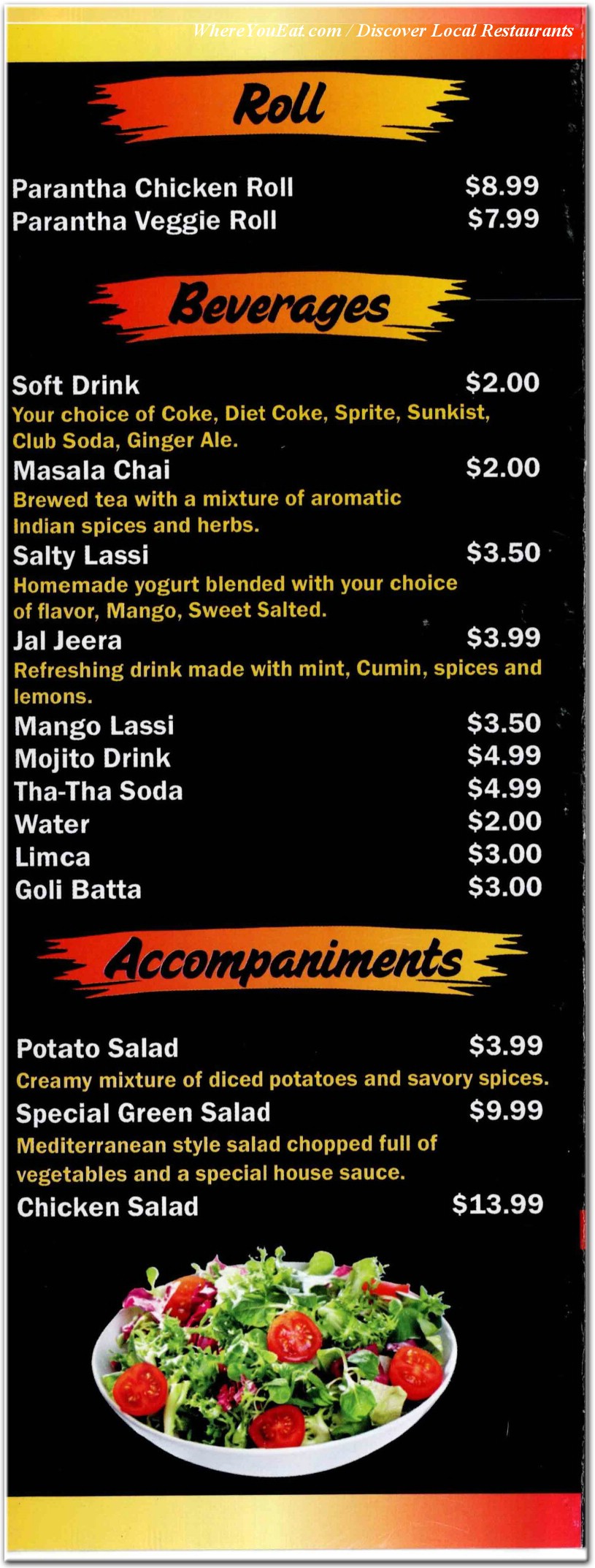 menu image