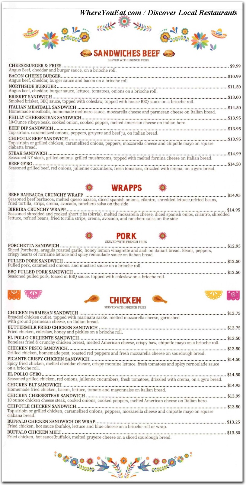 menu image