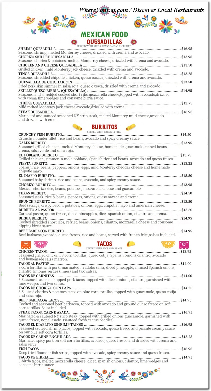 menu image
