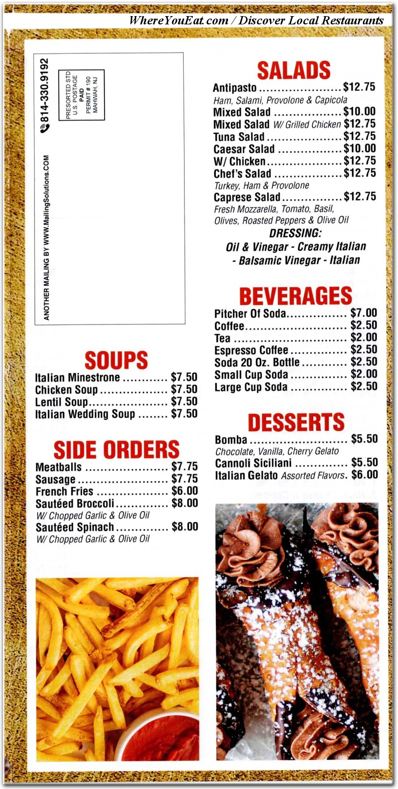 menu image