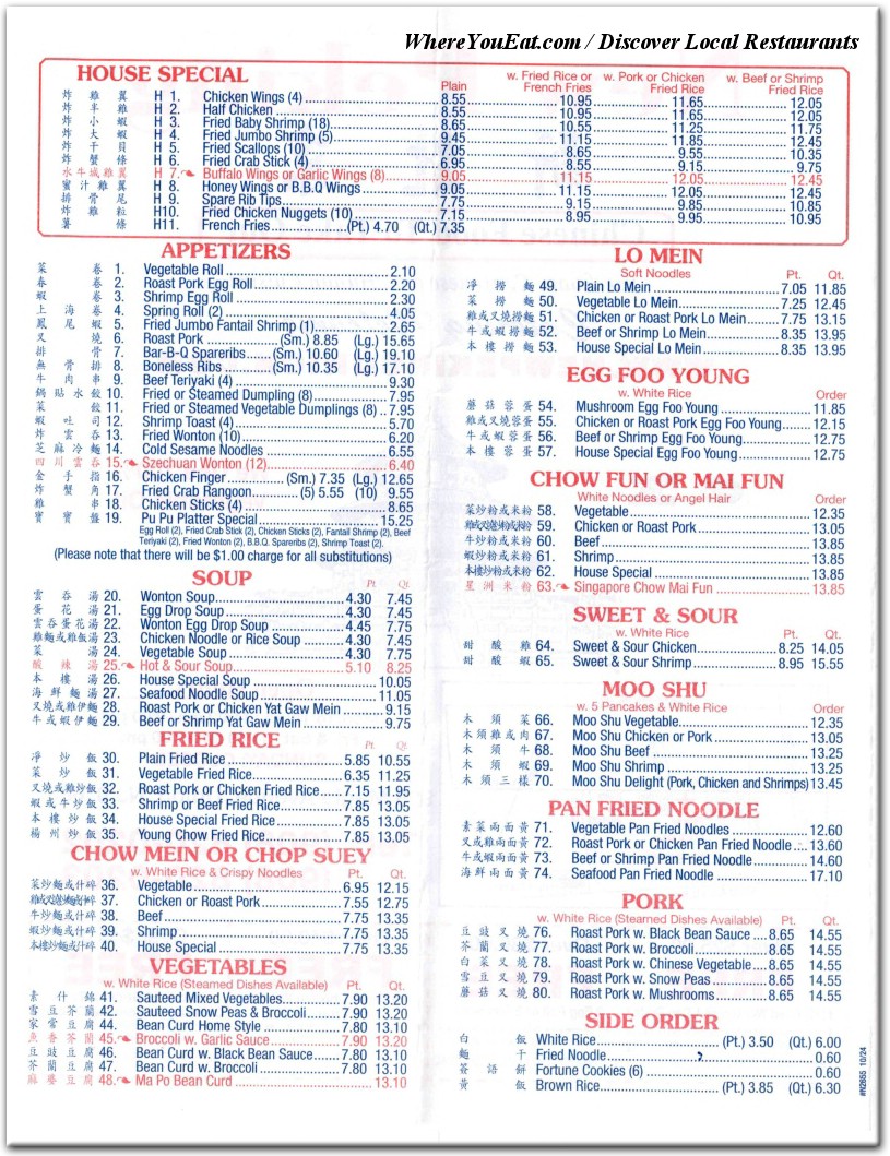 menu image