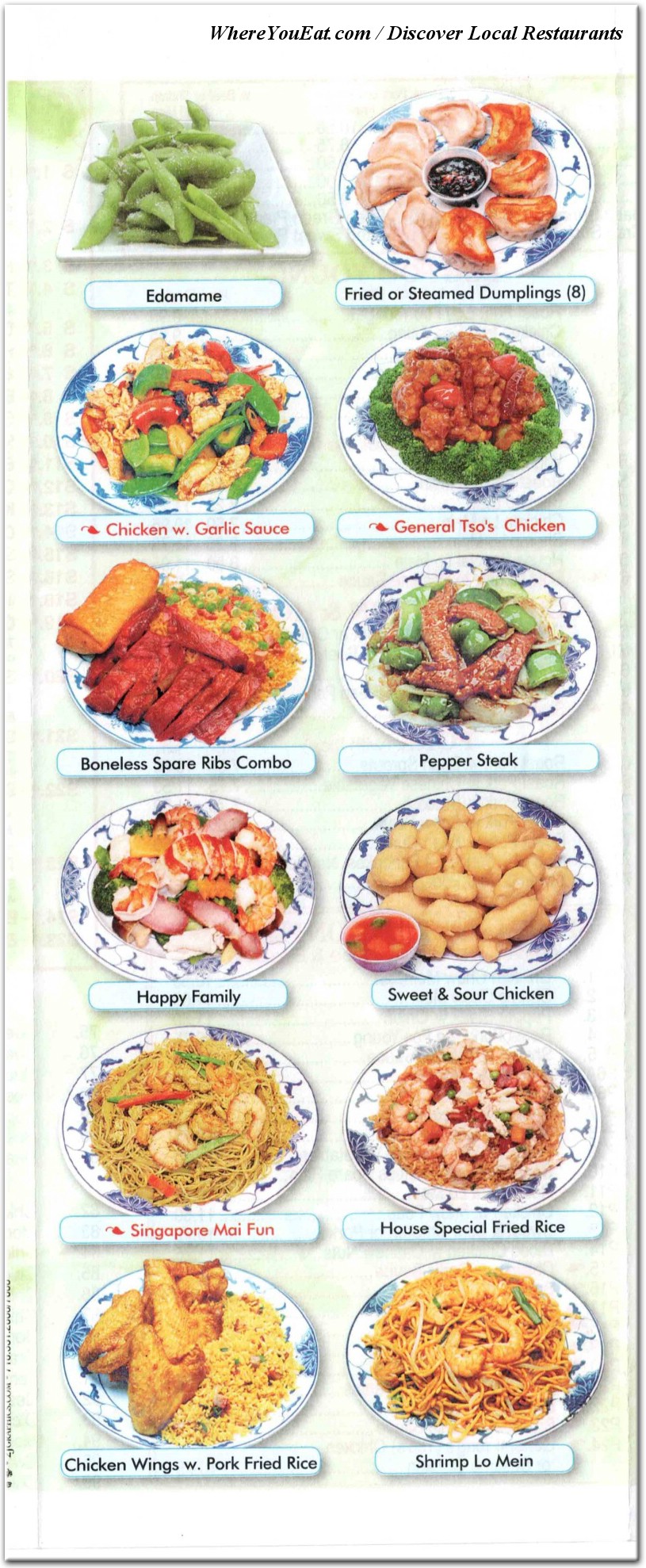 menu image