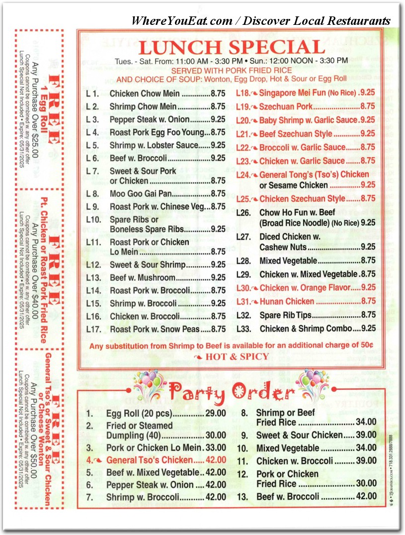 menu image