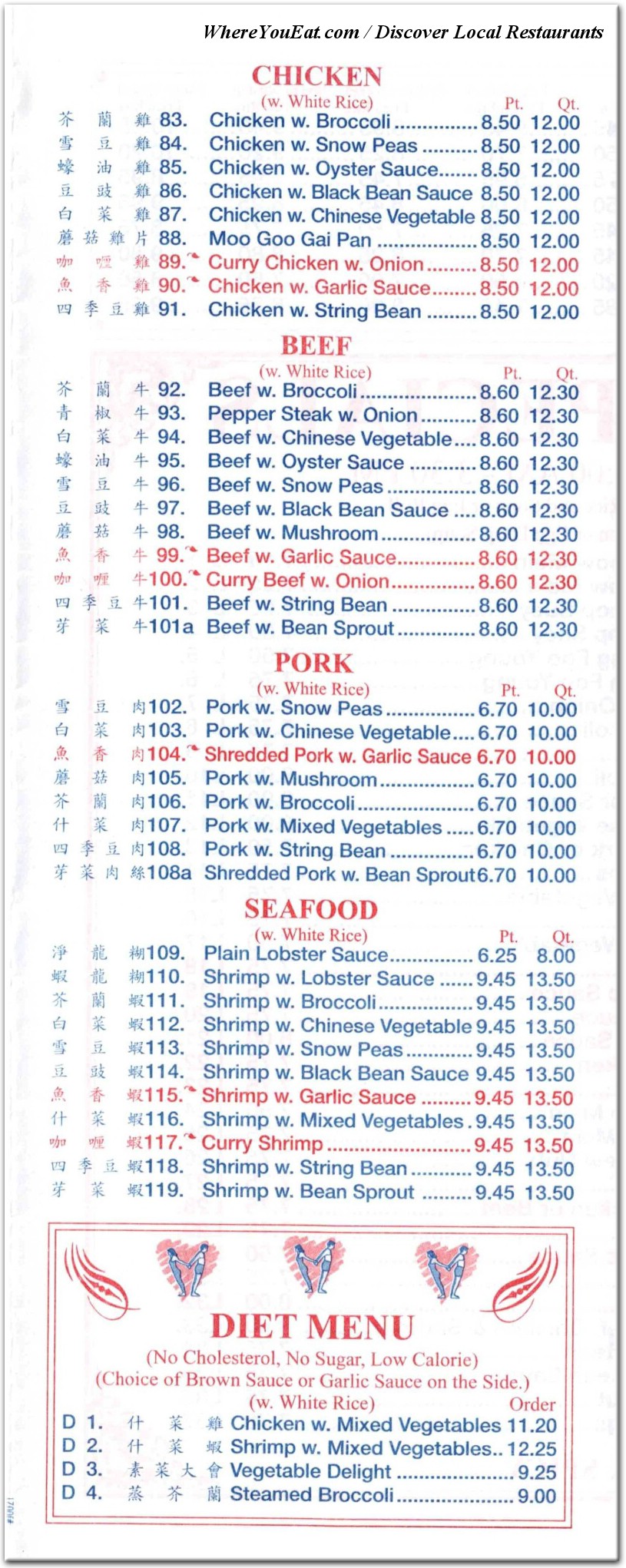 menu image