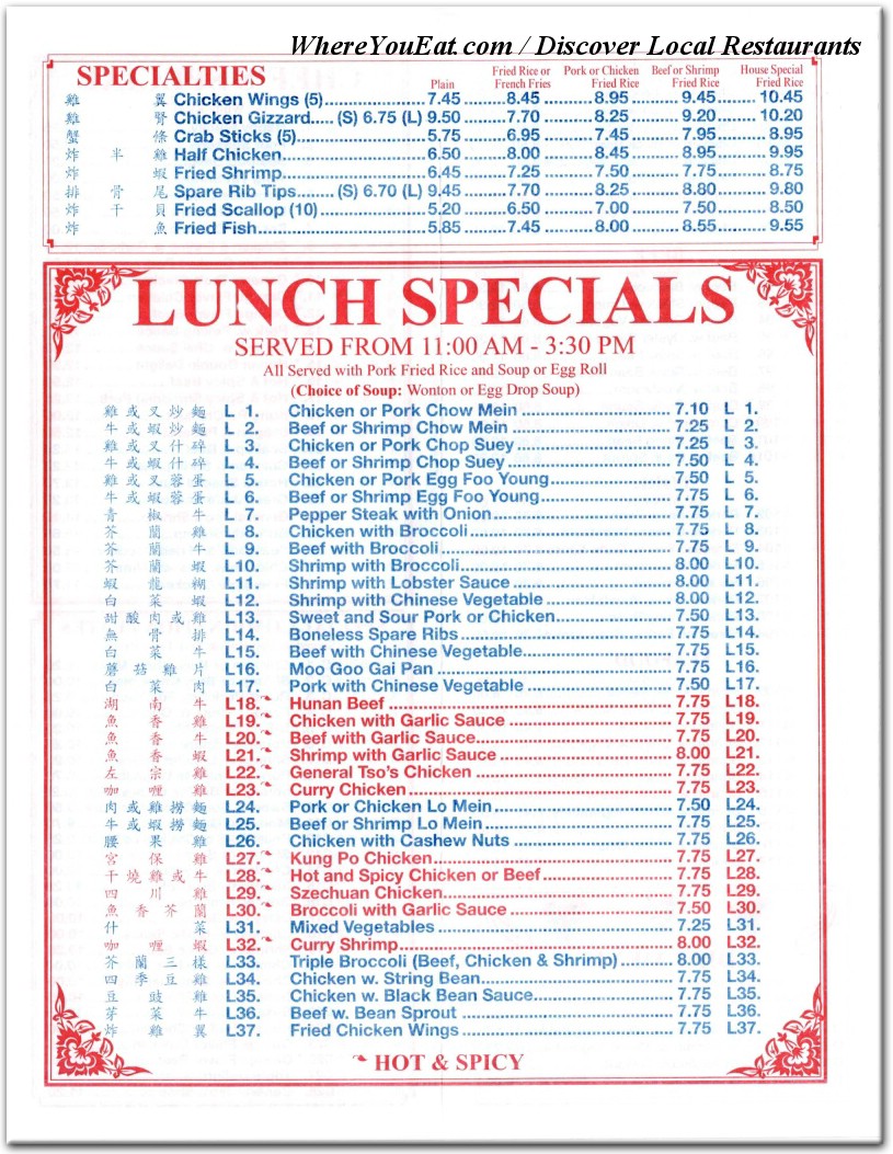 menu image