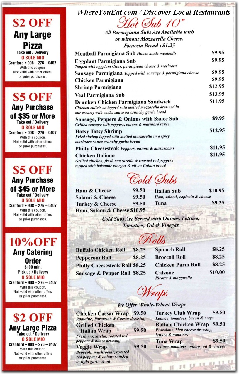 menu image