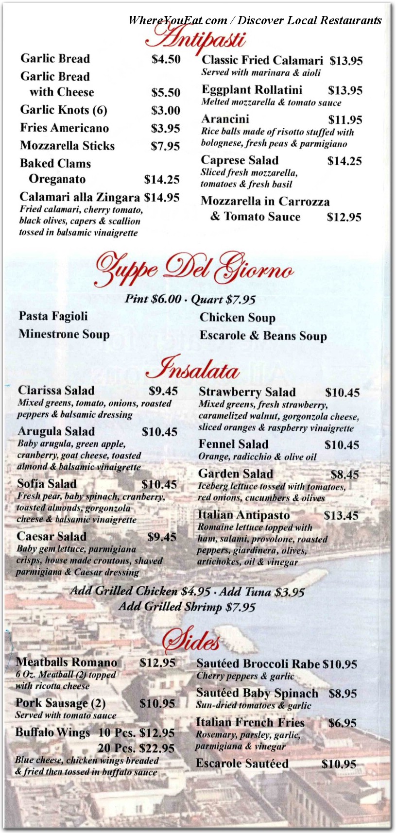 menu image