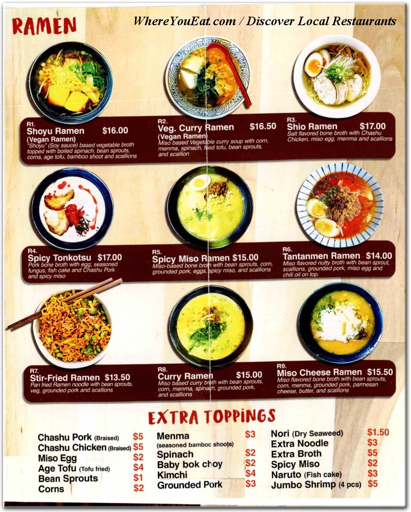 menu image