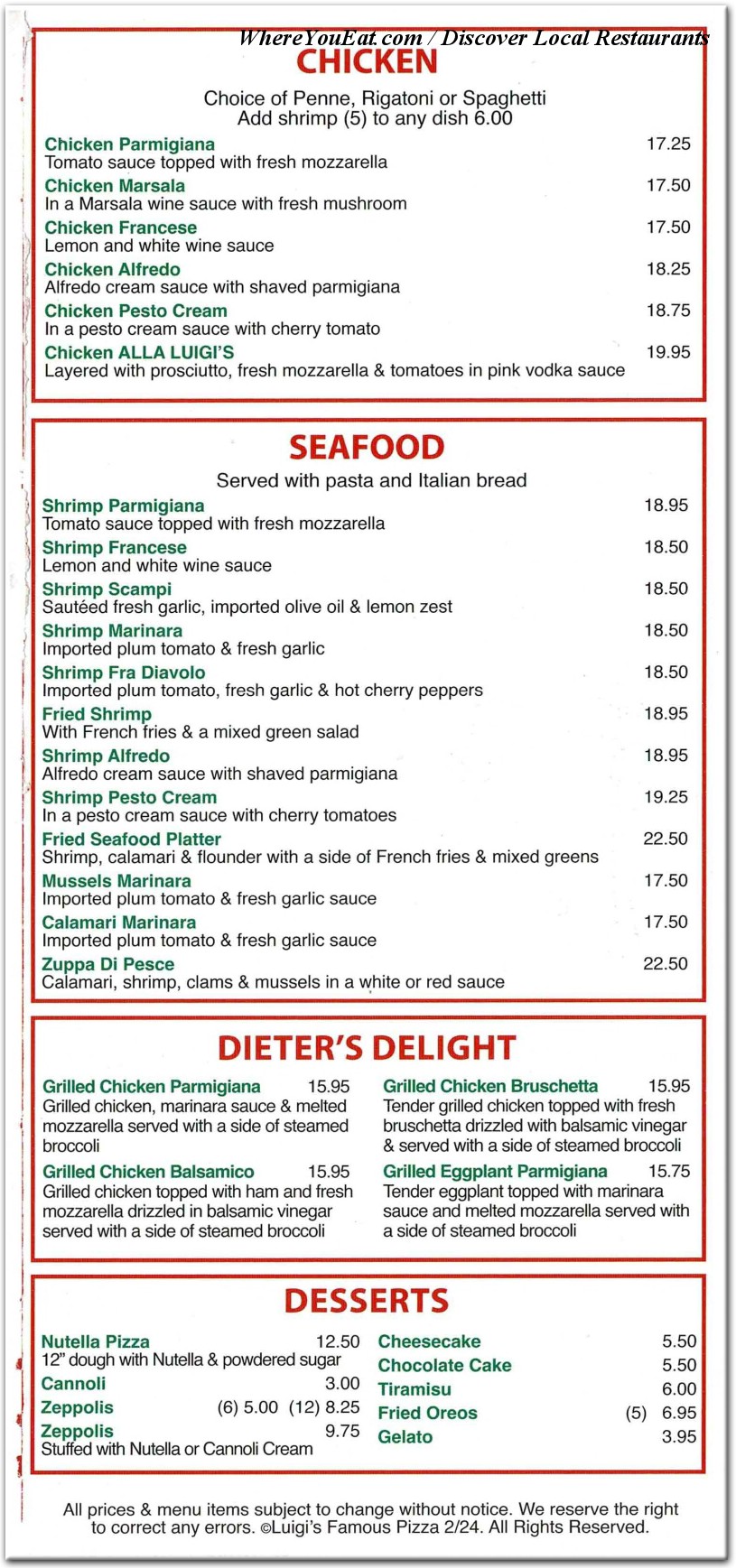 menu image