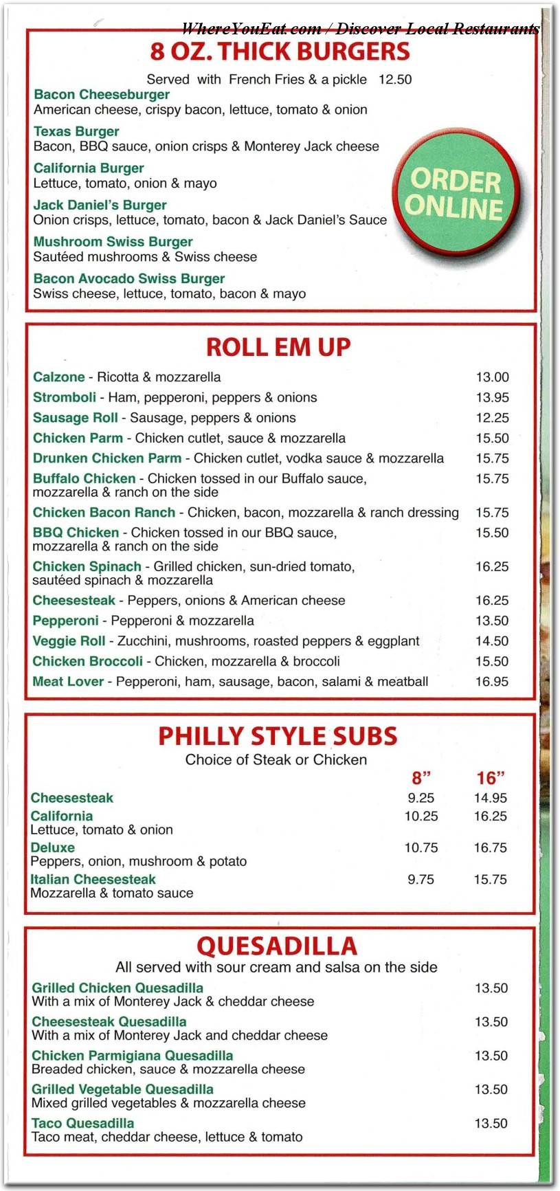 menu image