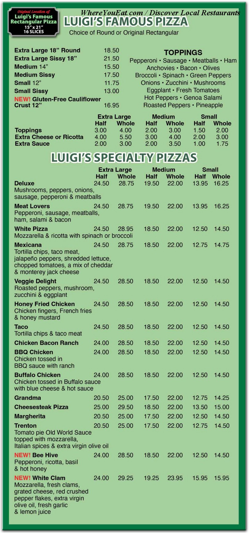 menu image