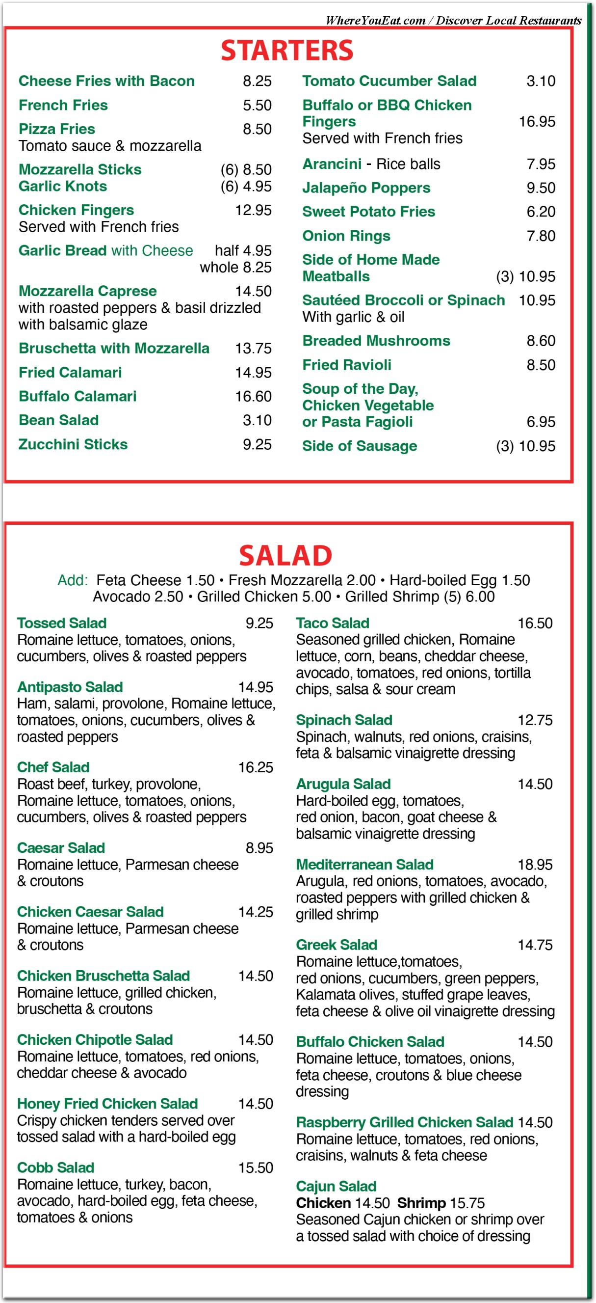 menu image