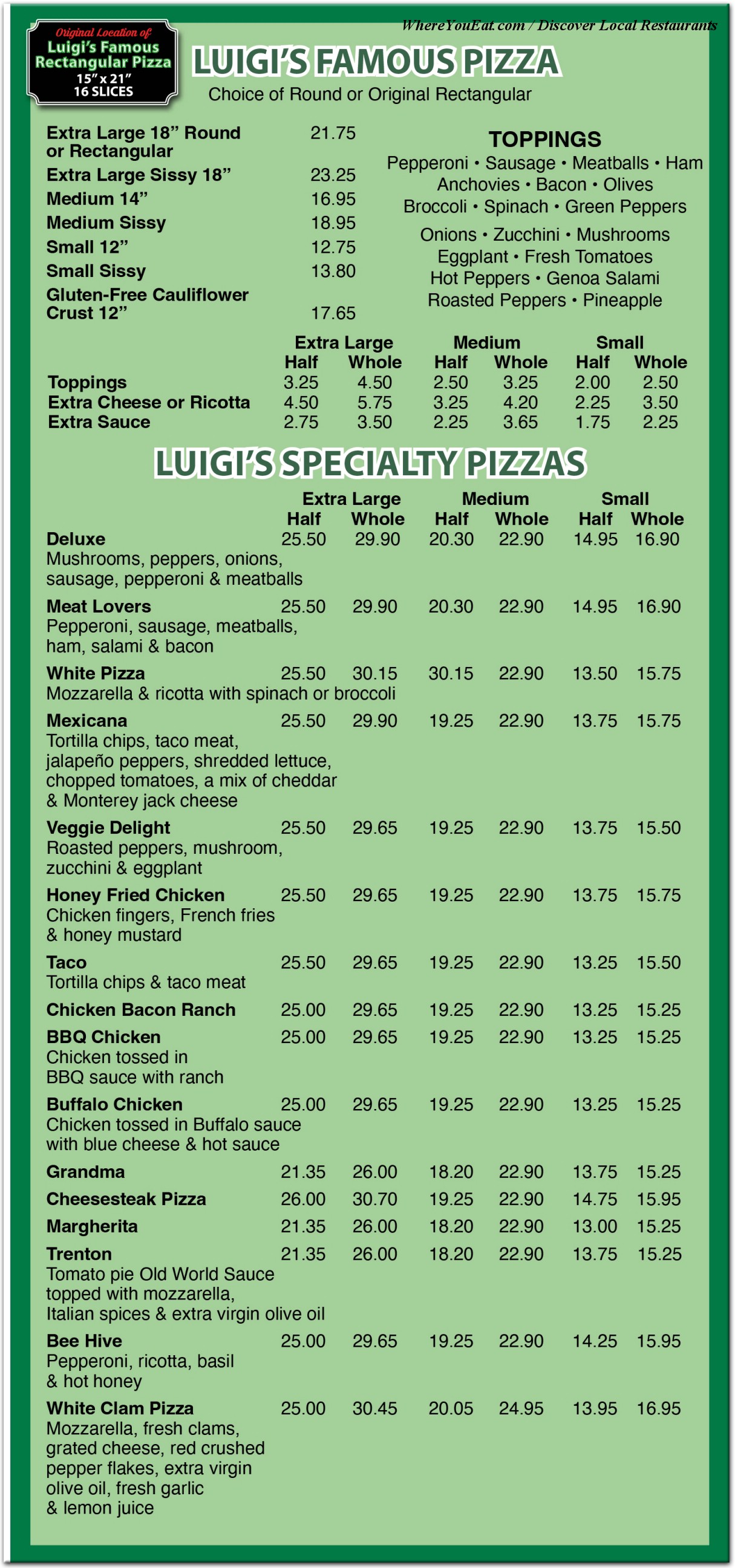 menu image