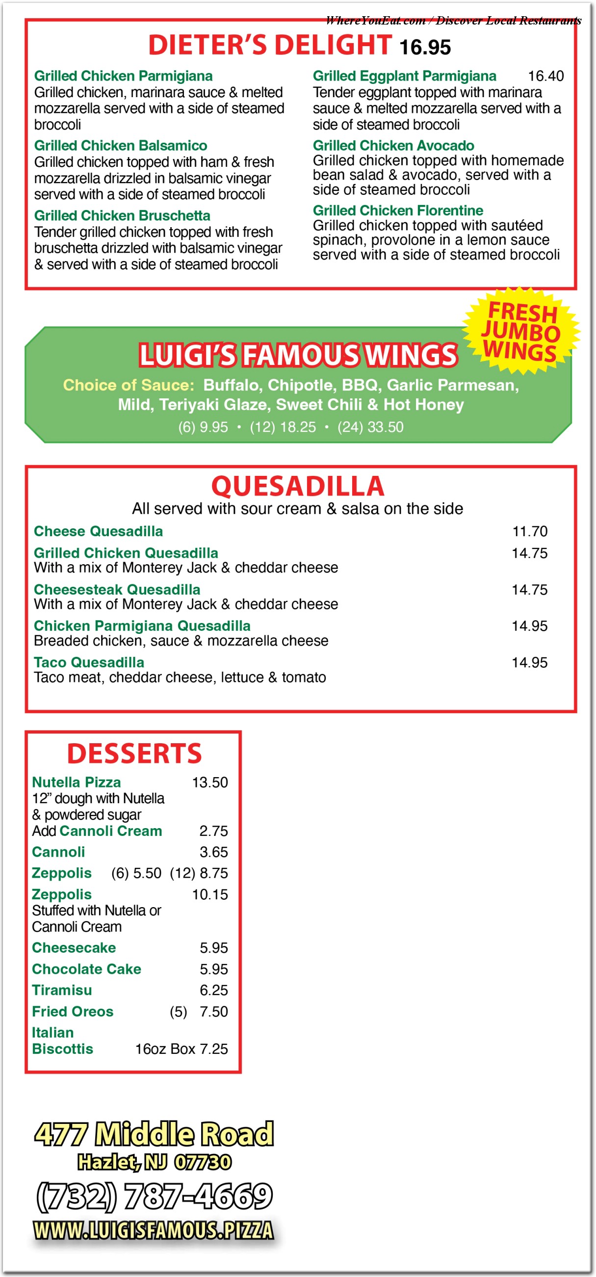 menu image