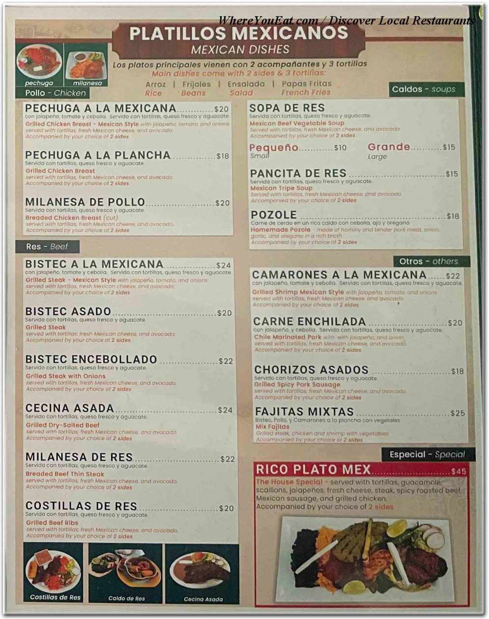 menu image