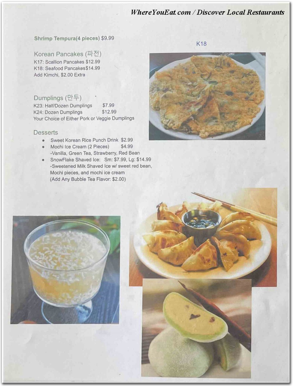 menu image