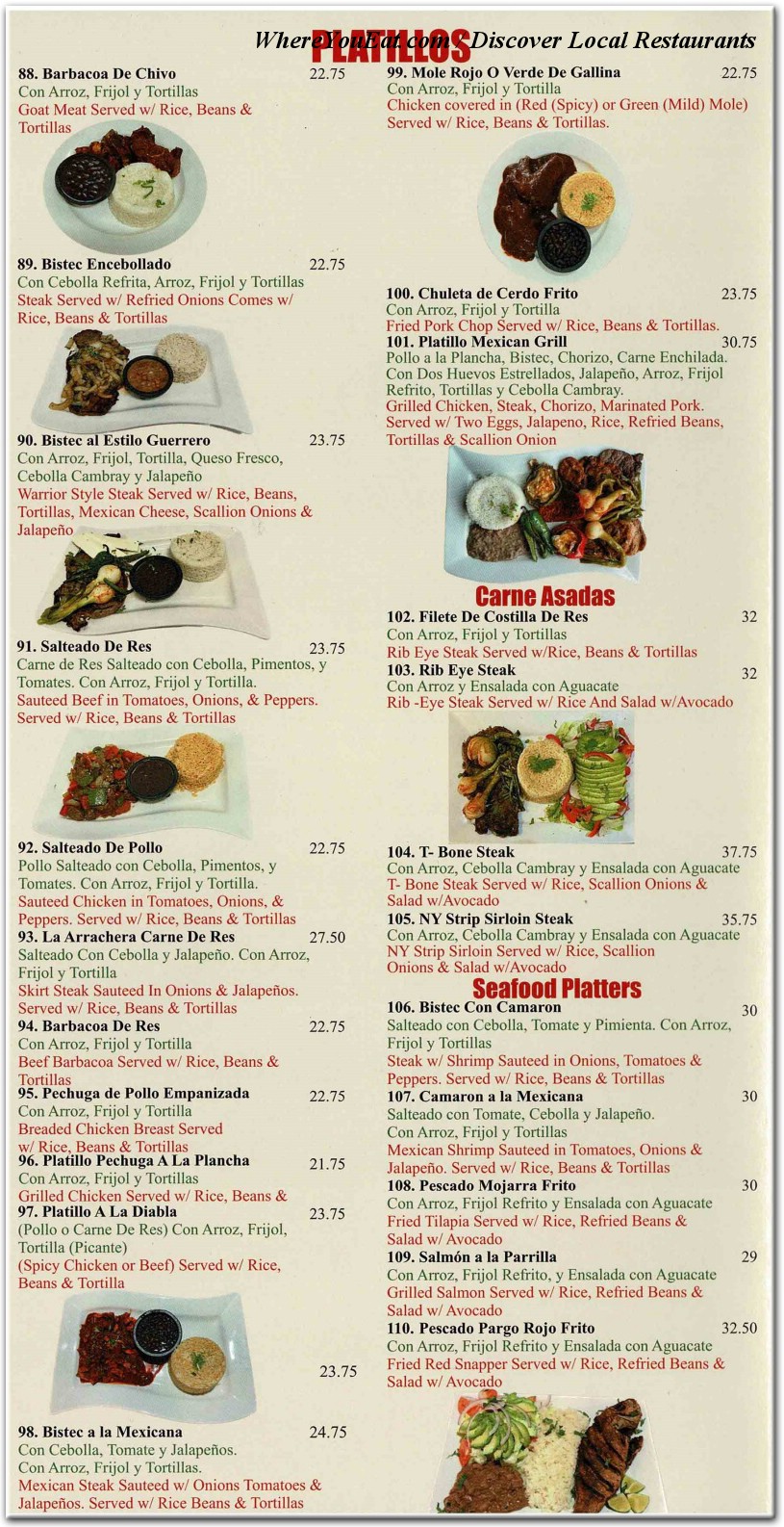 menu image