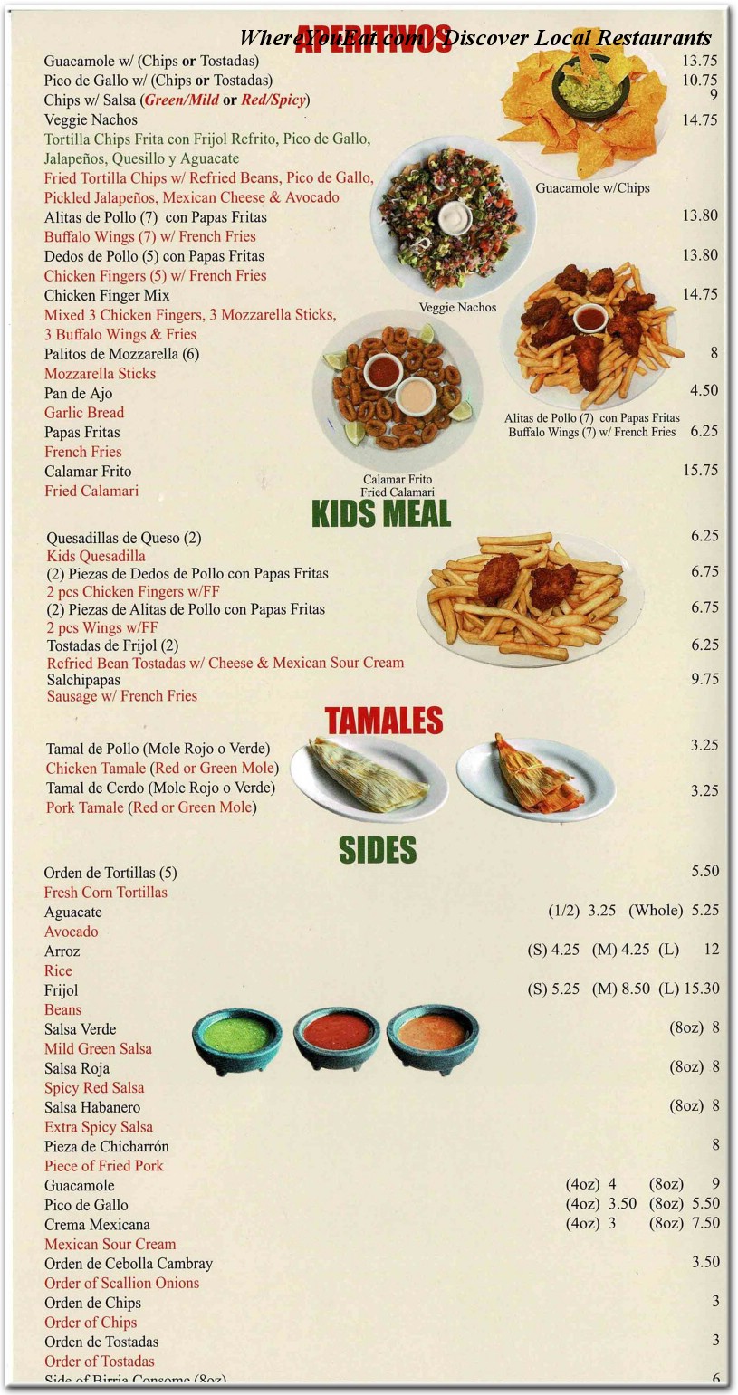 menu image