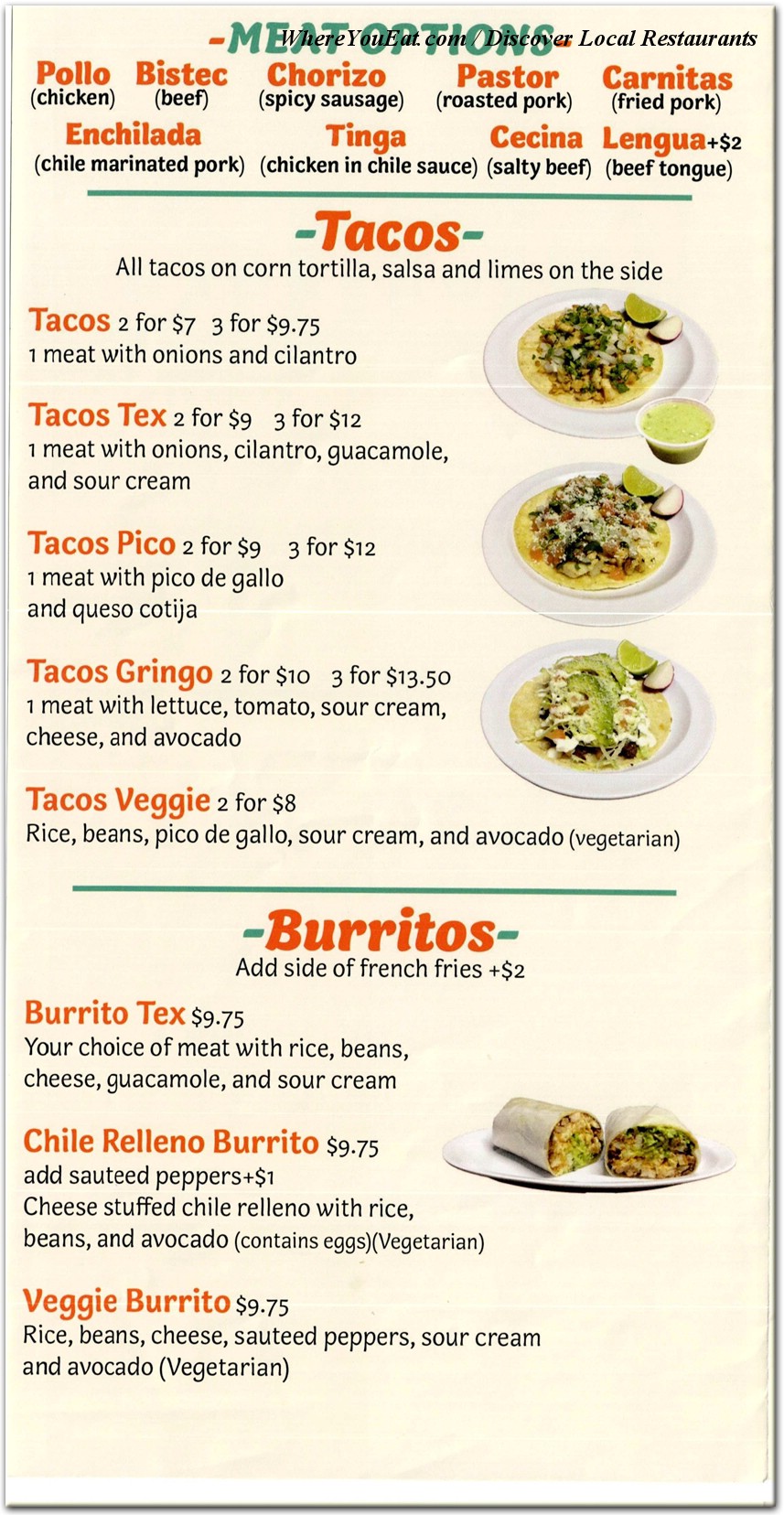 menu image