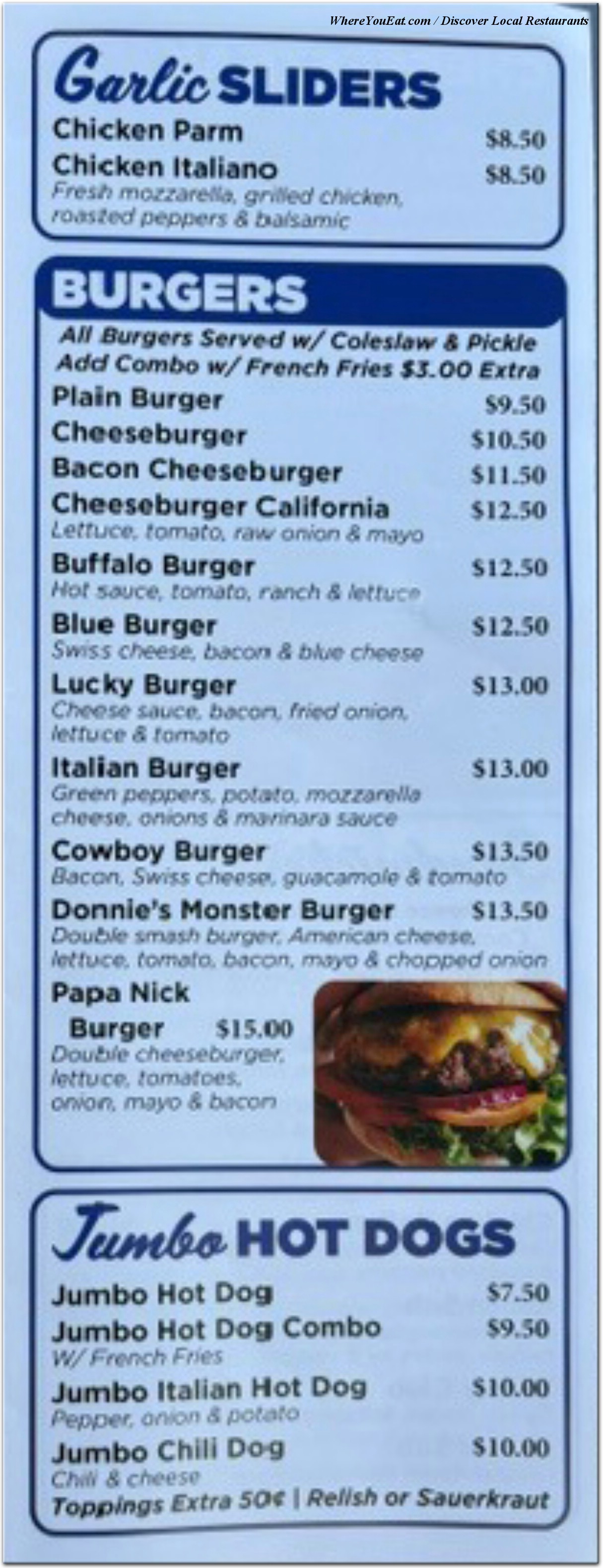 menu image