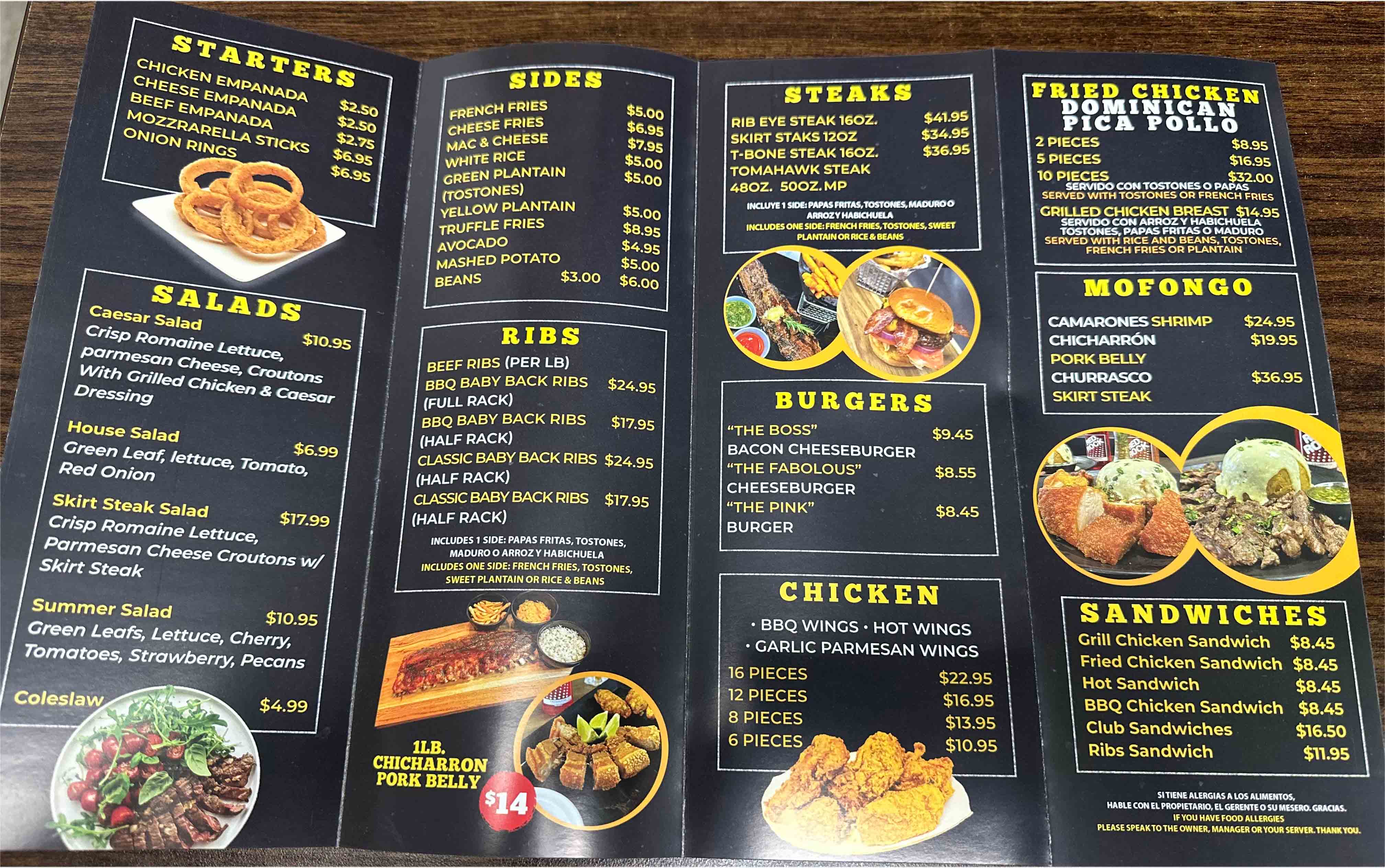 menu image
